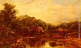 Frederick Waters Watts Canvas Paintings - A Mill Stream Among The Hills